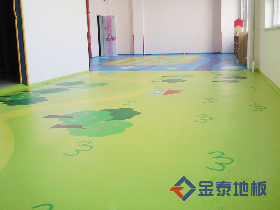 供应唐山幼儿园PVC地板 地胶 耐磨 防滑  幼儿园地胶  幼儿园塑胶地板