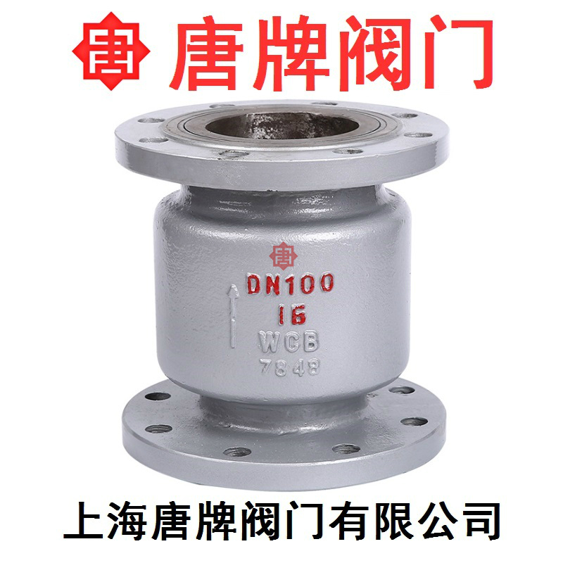 铸钢立式法兰止回阀H42H-16C唐牌泰科沪工上海阀门厂  铸钢止回阀  立式止回阀