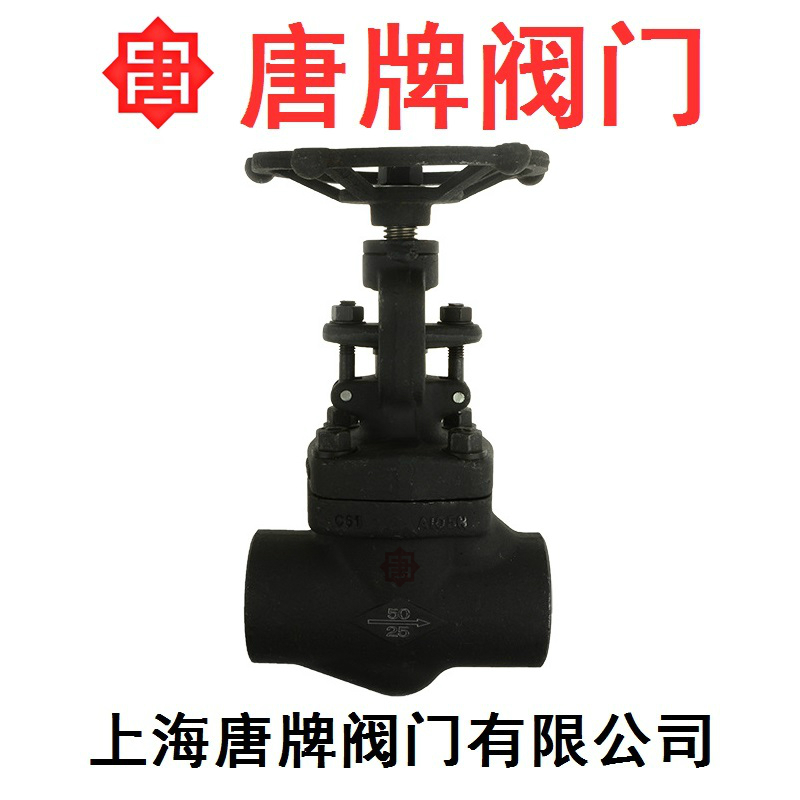 碳钢锻钢焊接截止阀 J61H-800LBC 唐牌  碳钢截止阀  锻钢截止阀