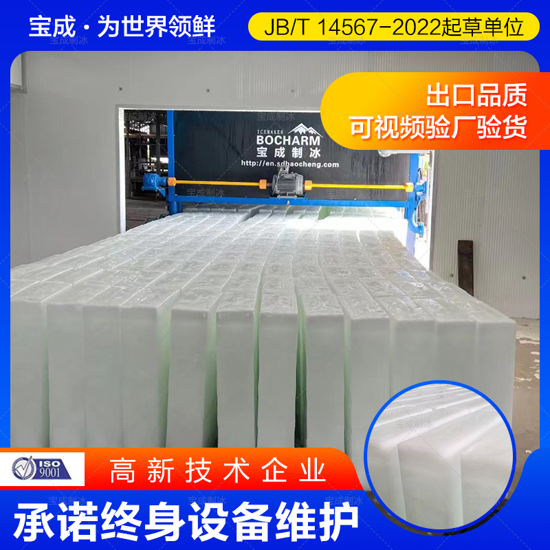 宝成 工业用大型制冰机 直冷式块冰机 冰块机 生产基地