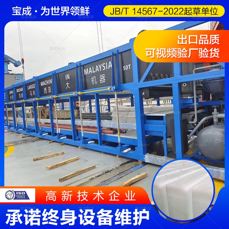 宝成 工业用大型制冰机 直冷式块冰机 冰块机 生产基地
