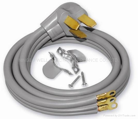 UL NEMA10-50 50A 125V/250V 电源线  炉灶，干燥器电源线