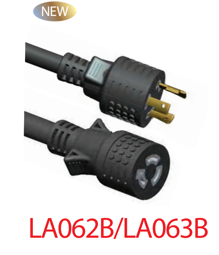 NEMA L5-20P/L5-20R 125V 自锁延长线  美国锁定延长线