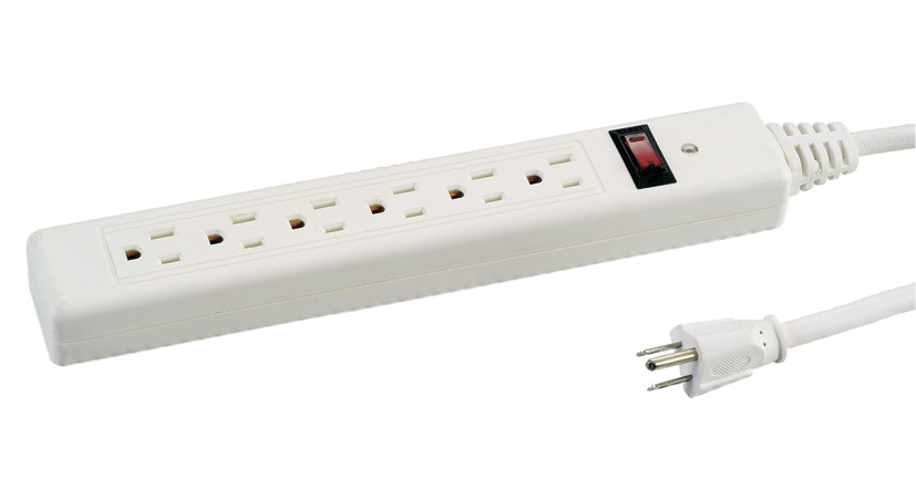 NEMA5-15P 15A 4/5/6/7孔 拖线板，插座  NEMA 5-15P  15A 125V~  电源拖线板