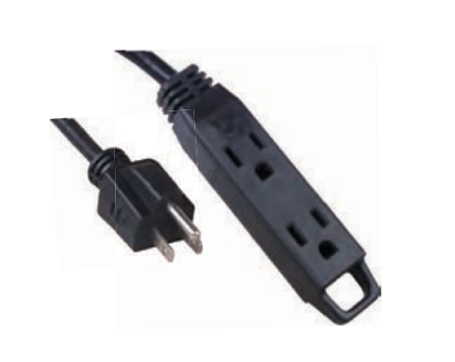 UL/ETL NEMA5-15P 125V~ 室内延长线  NEMA 5-15P  15A 125V~  美规延长线