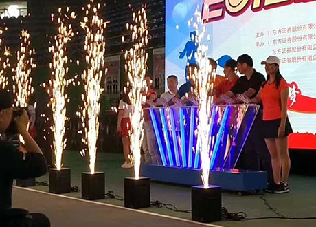 特色创意科技仪式道具 全息炫彩台 电子喷花 冰屏出租