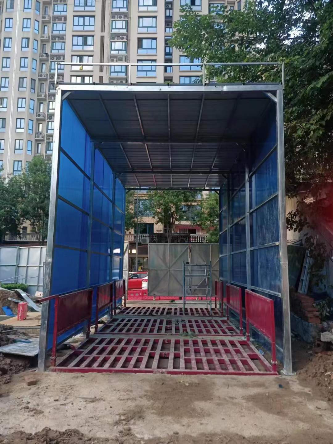 成都工地车辆冲洗设备/工程洗轮机/工地洗车槽