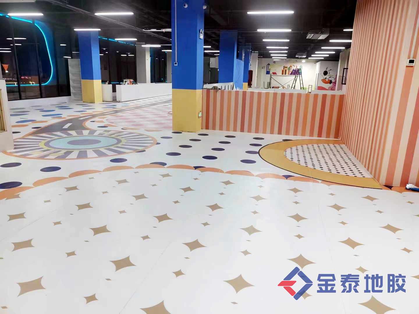 供应唐山淘气堡塑胶地板 PVC地板 图案定制地胶  淘气堡地胶  淘气堡图案定制地板