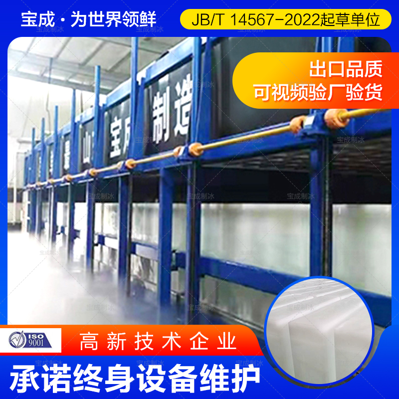 宝成加工定制 大型块冰机 日产50吨制冰机 条冰机工业降温  工业制冰机