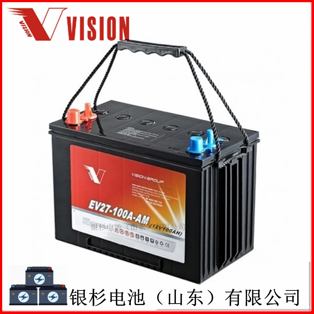Vision雄韬EV27-100A-AM电动轿车老年代步车用  Vision蓄电池  雄韬蓄电池