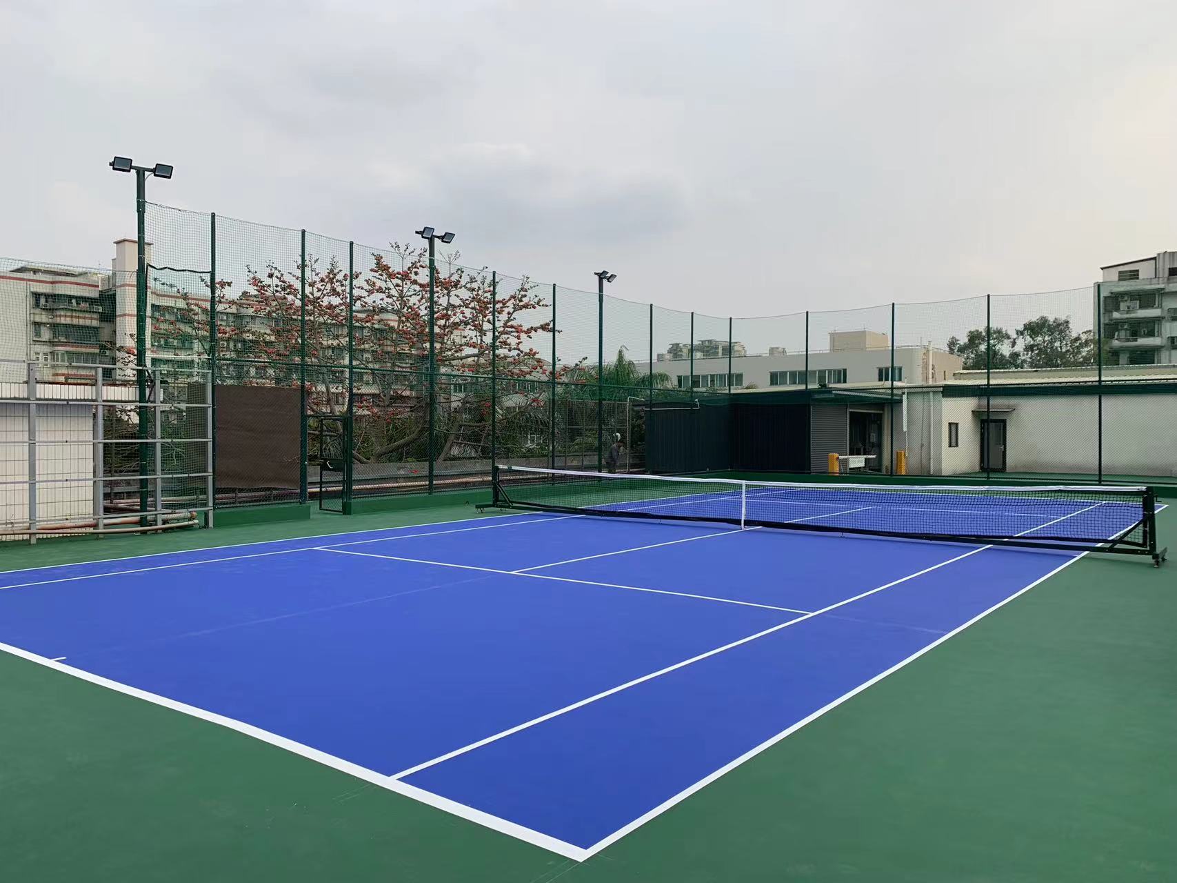 广州丙烯酸网球场施工改造，网球场建设