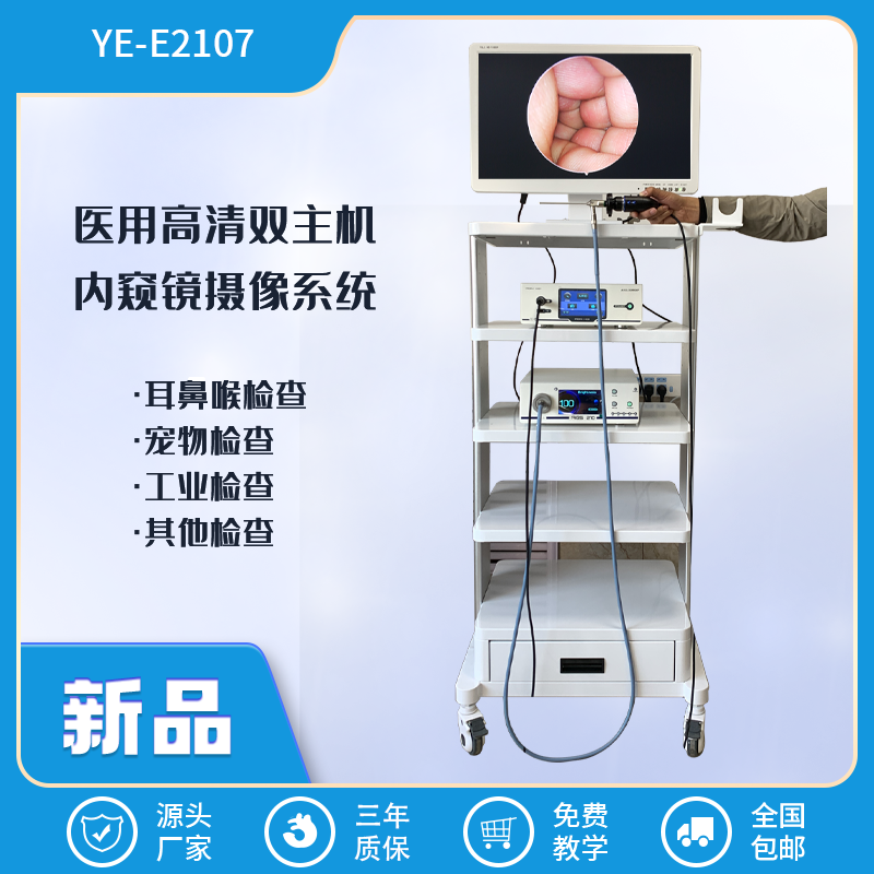 高清双主机YG-E2107-24寸医用屏幕 耳鼻喉检查仪器  耳鼻喉内窥镜  内窥镜摄像系统  高清耳鼻喉检查仪器
