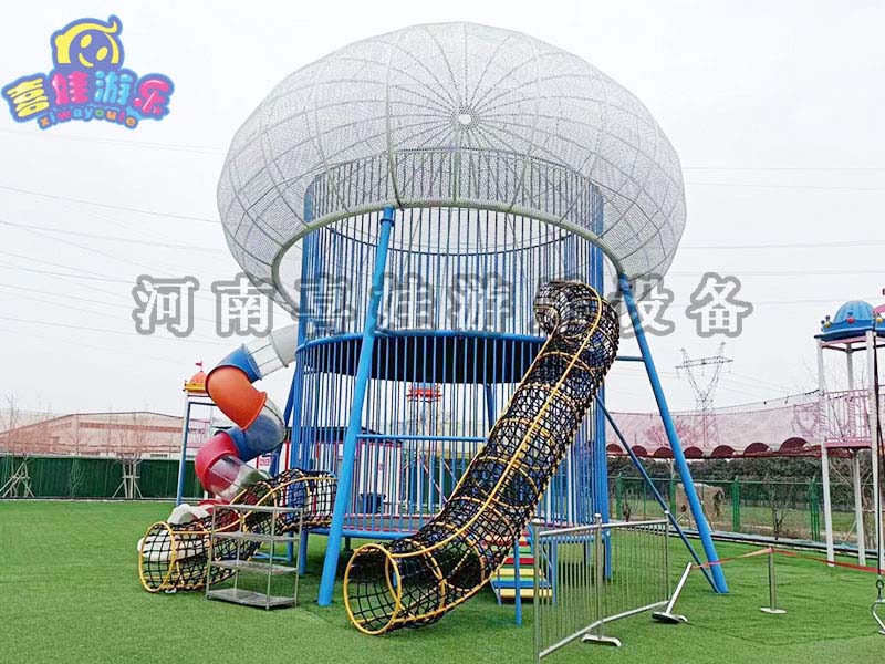 游乐设备厂家-水母蹦床-质量保证 -喜娃游乐  无动力游乐设备厂家  水母蹦床厂家