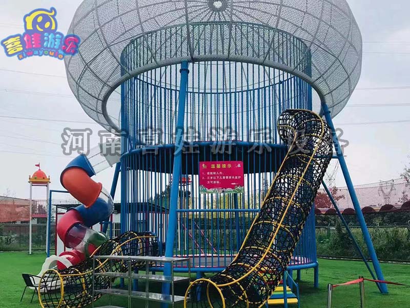游乐设备厂家-水母蹦床-质量保证 -喜娃游乐  无动力游乐设备厂家  水母蹦床厂家