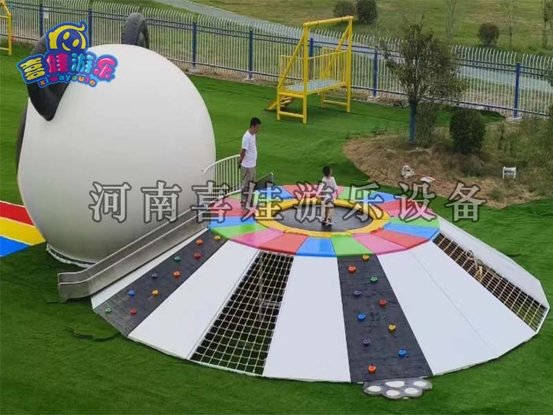 游乐设备厂家-熊猫攀爬-质量保证 -喜娃游乐  无动力游乐设备厂家  熊猫攀爬厂家