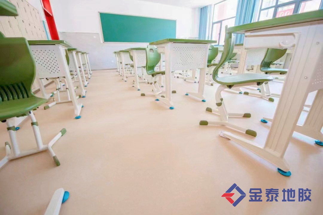 供应唐山学校PVC地板 教室塑胶地板 环保地胶  学校地胶