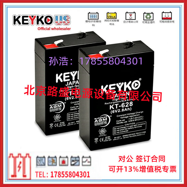德国KEYKO JAPAN AGM蓄电池KT-12180