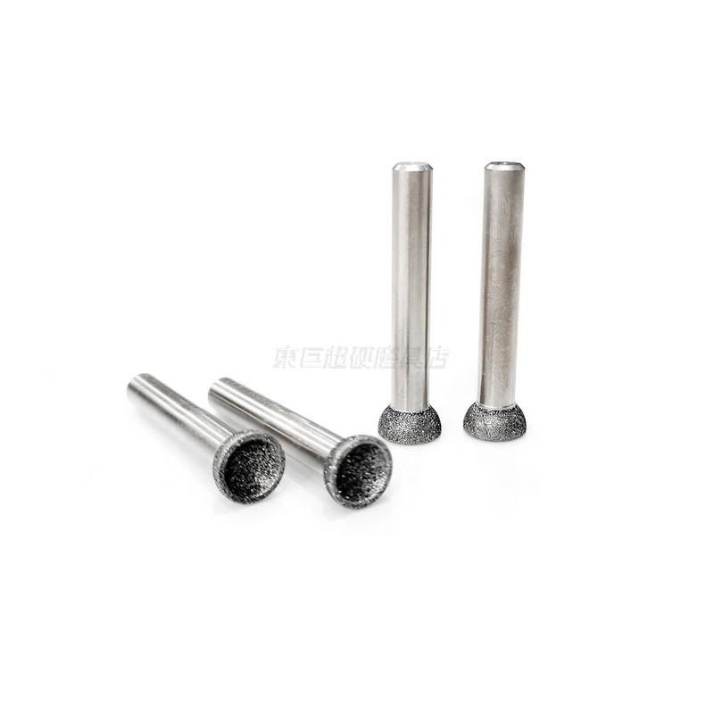 金刚砂凹形磨头R5 电镀150目 宝石工艺品打磨抛光  凹面磨头  宝石球面打磨头