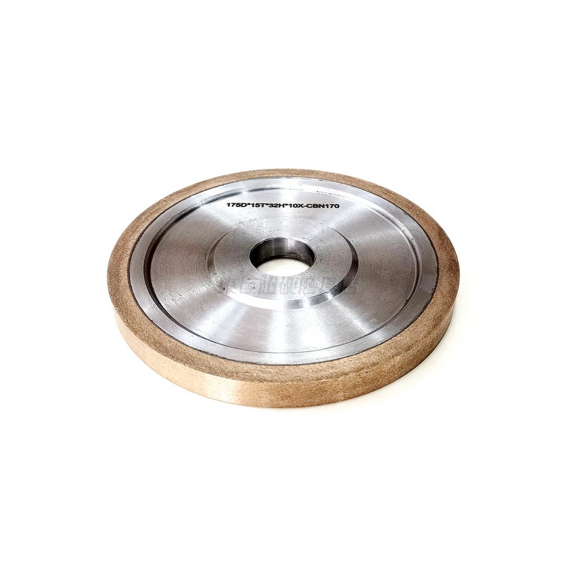 定制平行金属结合剂CBN砂轮 CBN170目 175mm  金属CBN砂轮  平行金属砂轮  淬火料CBN砂轮