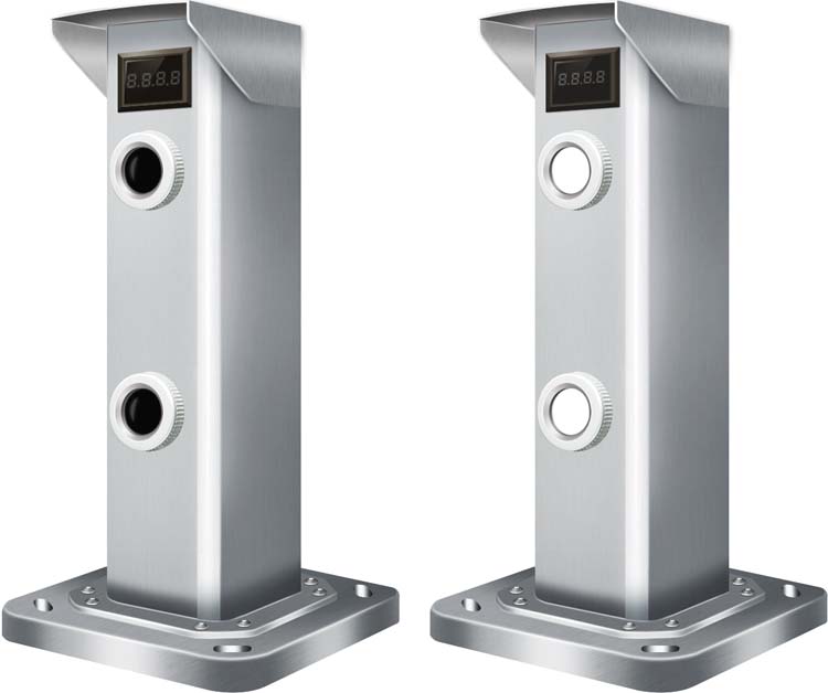 激光入侵探测器ABL-J1001长距离可定制支持OEM  两光束激光对射探测器  可见光激光对射