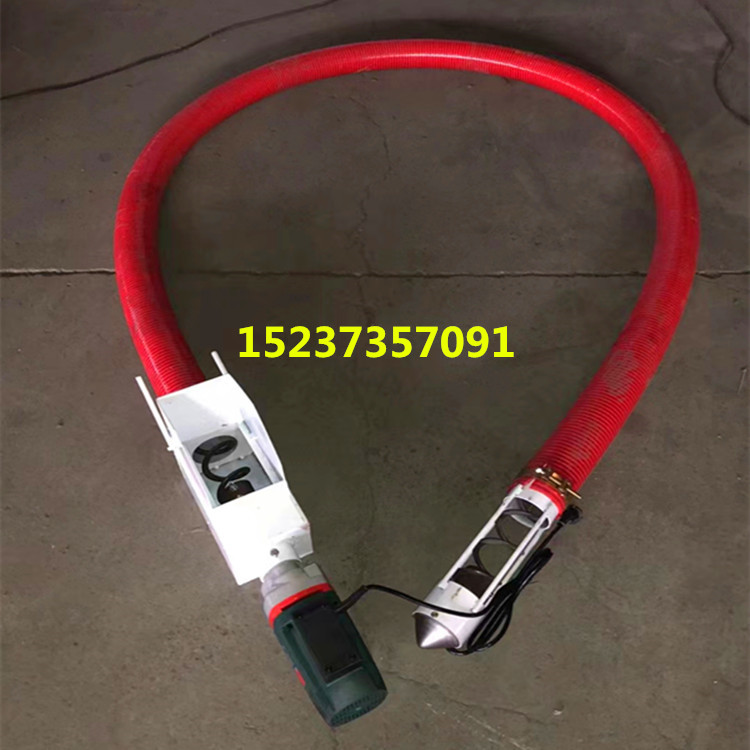 10公分软管手电钻吸粮机价格 4米长 2800w  4米长软绞龙输送机  螺旋提升机