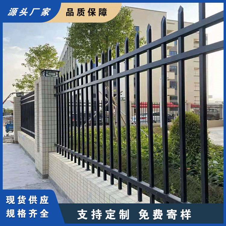 新顺路锌钢市政道路护栏 广州马路防撞栏 人车隔离栏  机非隔离护栏  市政护栏  人行道护栏