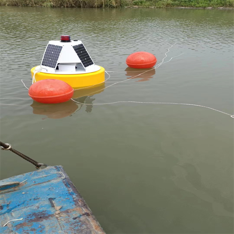 生态湿地浊度监测站用浮标小型便携自动监测塑料浮壳  水质监测站浮标