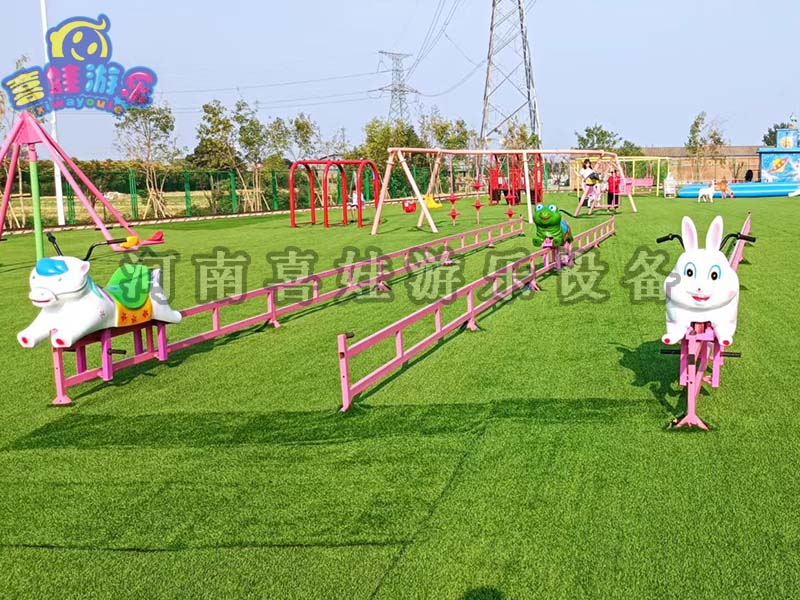 游乐设备厂家-龟兔赛跑-质量保证 -喜娃游乐  无动力游乐设备厂家  龟兔赛跑厂家