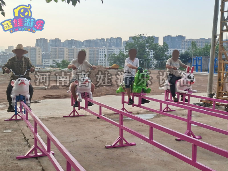游乐设备厂家-龟兔赛跑-质量保证 -喜娃游乐  无动力游乐设备厂家  龟兔赛跑厂家