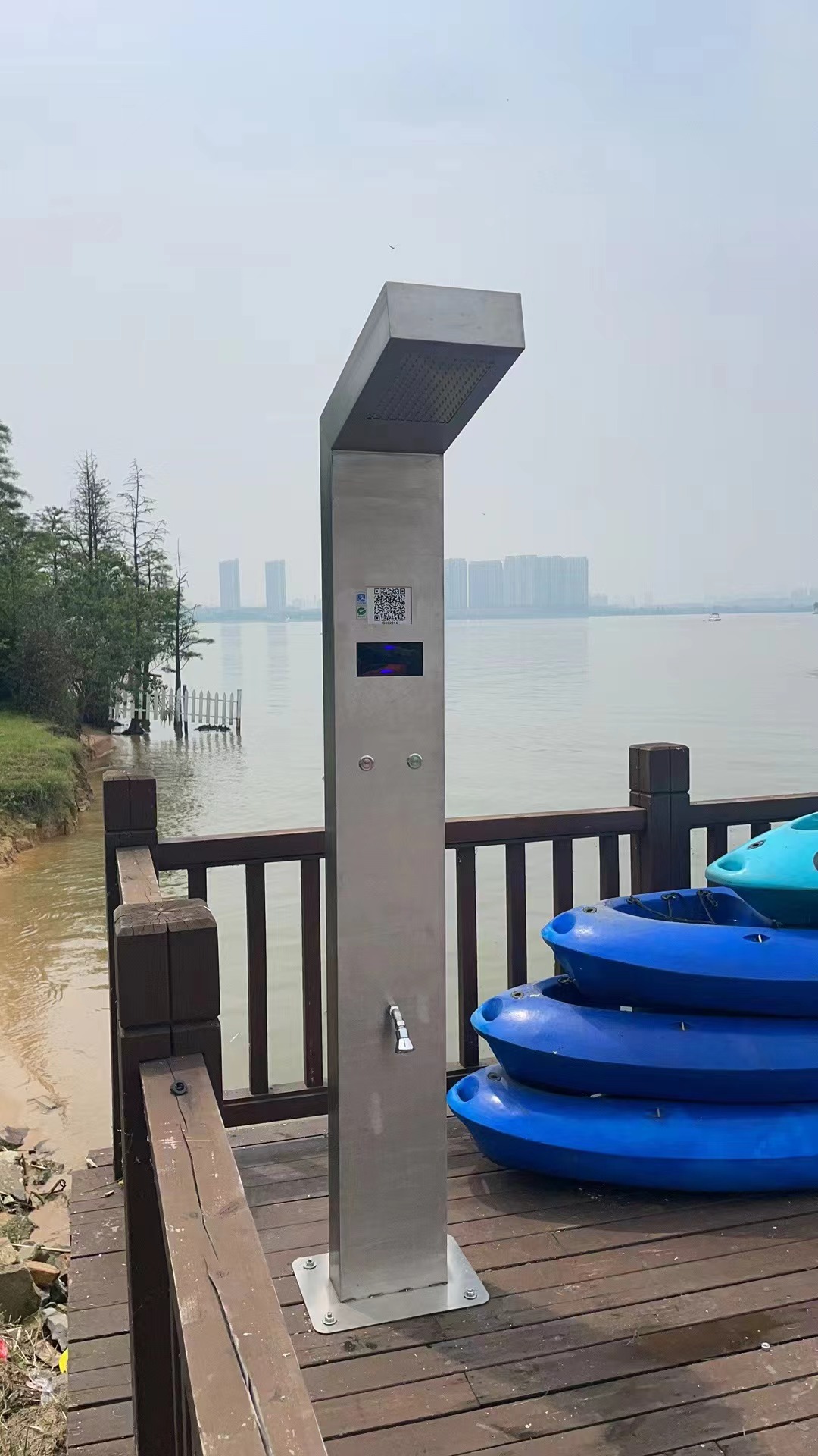 手机扫码淋浴冲脚桩 沙滩冲脚洗沙  海边自助冲脚  海边淋浴桩  海边扫码冲脚淋浴