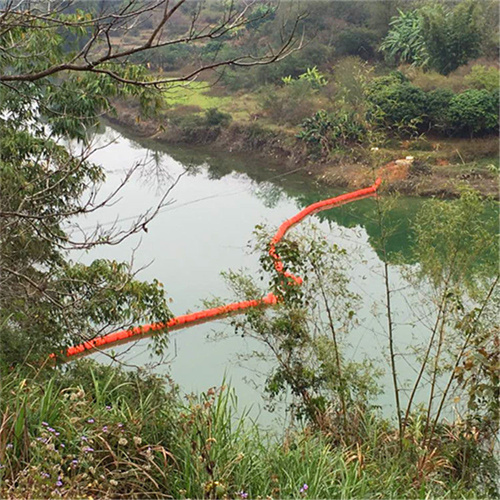 橘黄色水上塑料拦污浮排 可挂拦污网 多功能警示浮筒  拦污浮筒