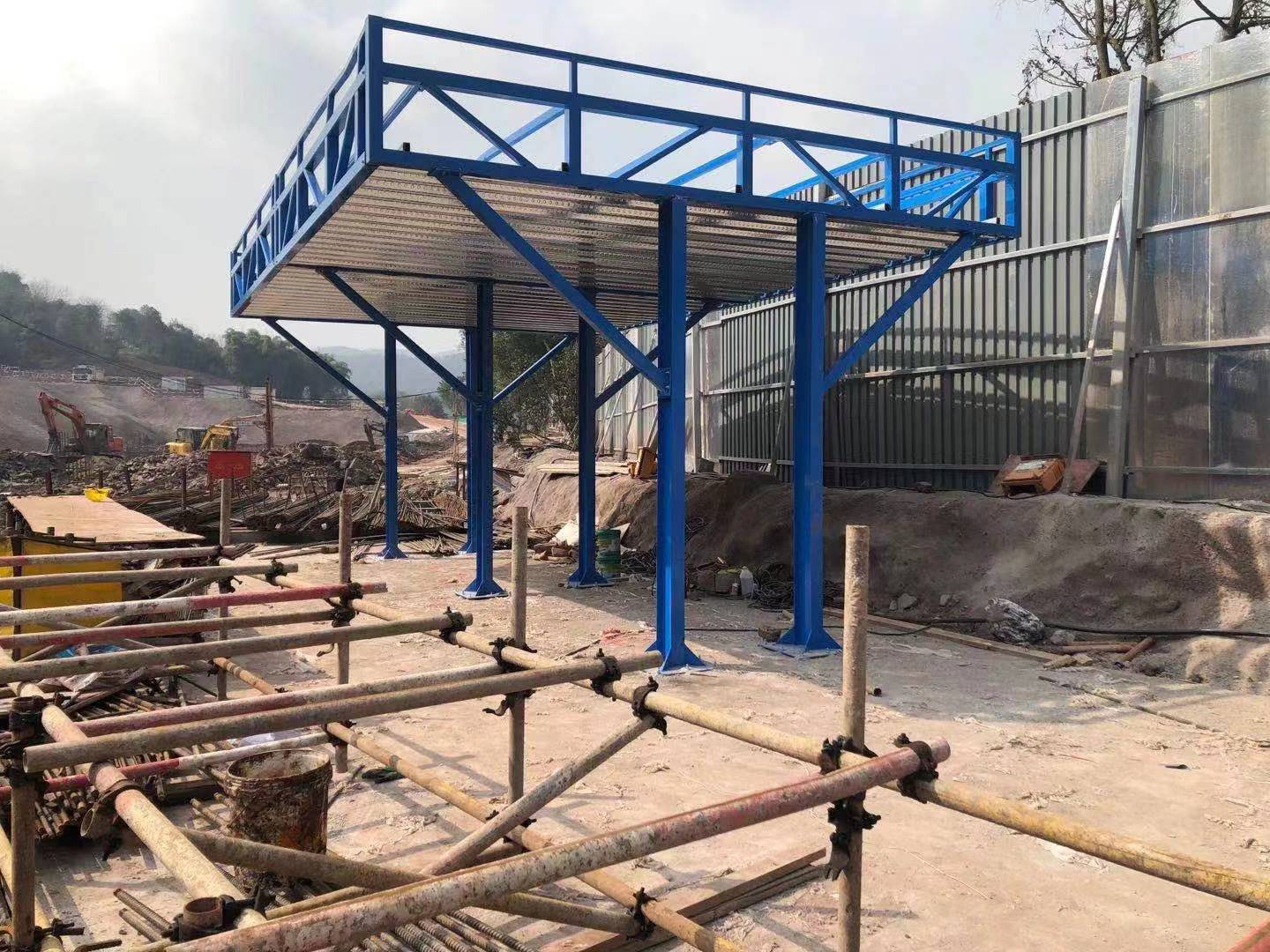 钢筋加工棚工地施工木工棚组装式定型防护棚  钢筋棚