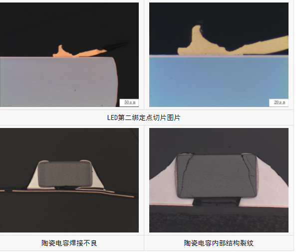 金属切片分析，电子元器件切片分析  电子元器件分析