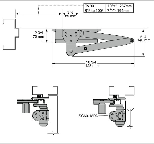 FALCON费尔肯SC61RW/PA-689闭门器  FALCON闭门器  SC61闭门器  美标闭门器