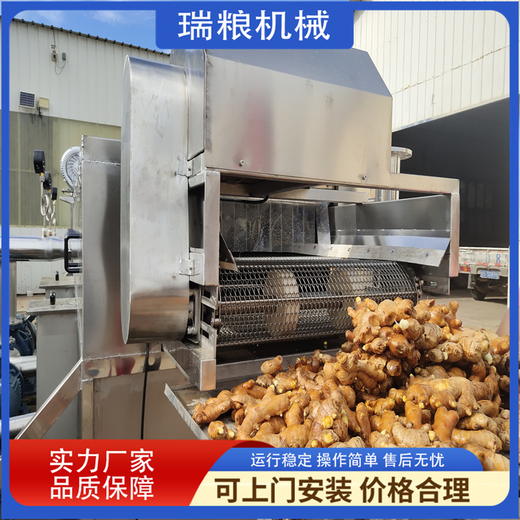 黄姜洗姜设备 地窑姜去泥沙清洗机 全自动大姜清洗风干机