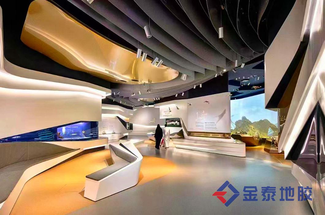 供应昆明展厅塑胶地板 PVC地板 静音地胶  展厅PVC地板  展厅地胶