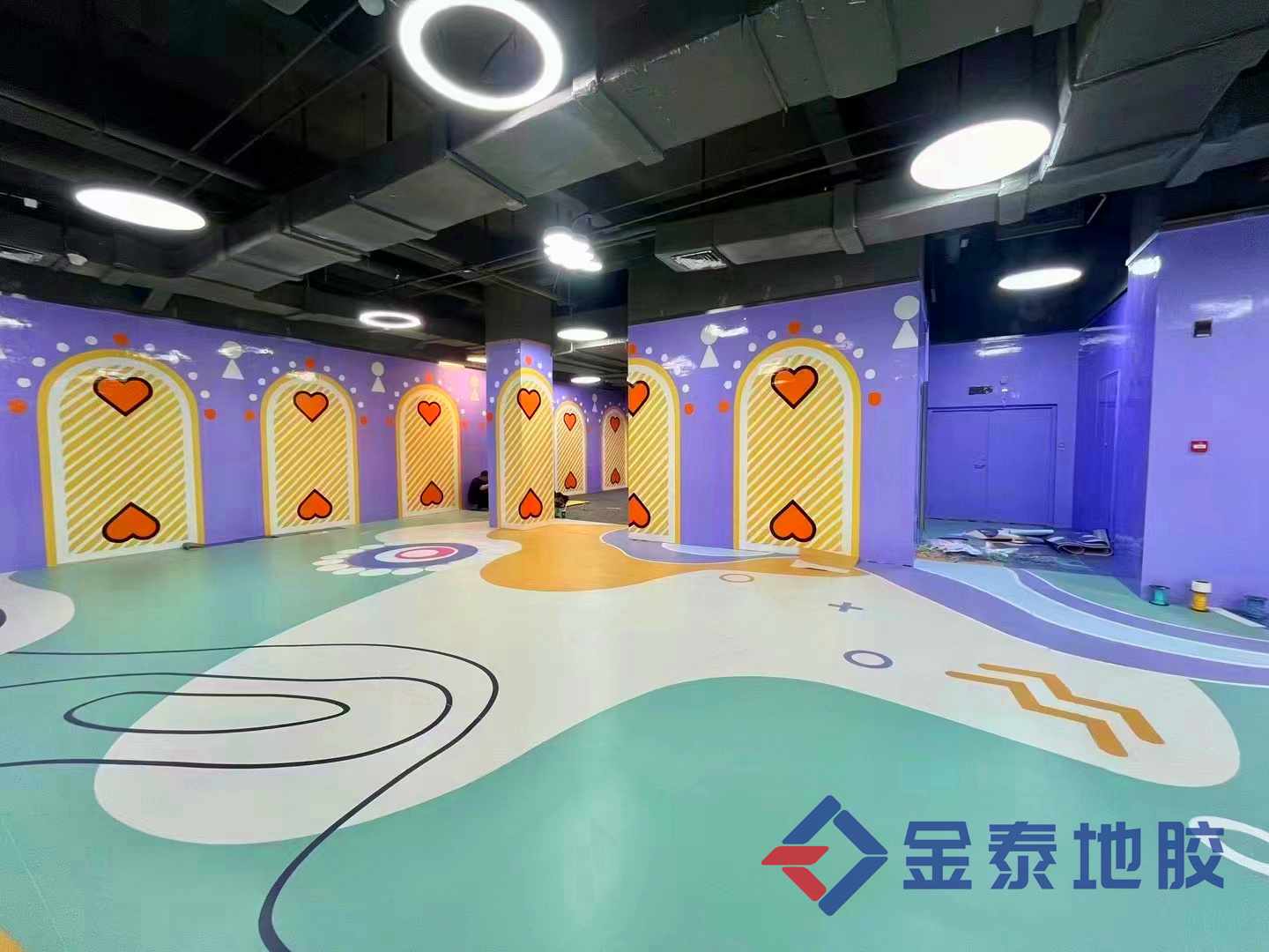 供应昆明淘气堡PVC地板 环保地胶 运动地胶  淘气堡地胶  儿童乐园地板