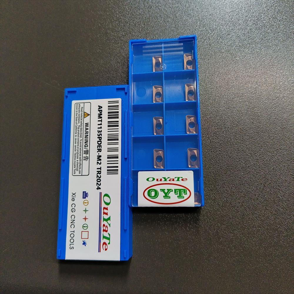 OYT数控铣刀片APMT1135PDER-M2加工2316  304,2316  17R0.8  淬火件等不锈钢