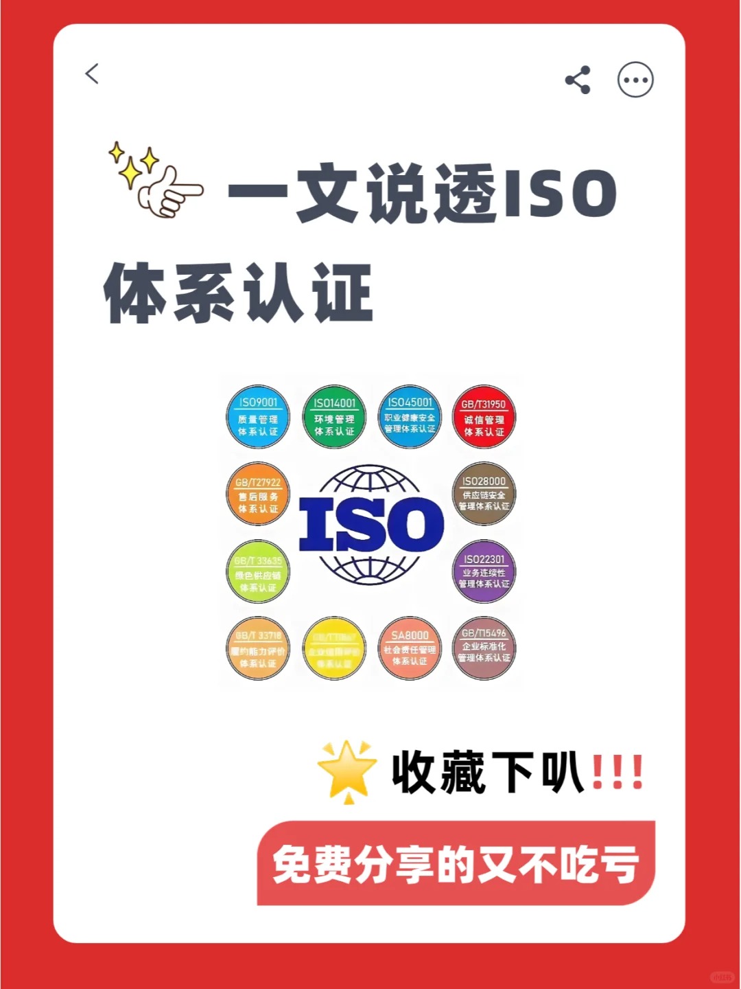 ISO体系详解  体系认定  ISO体系认定