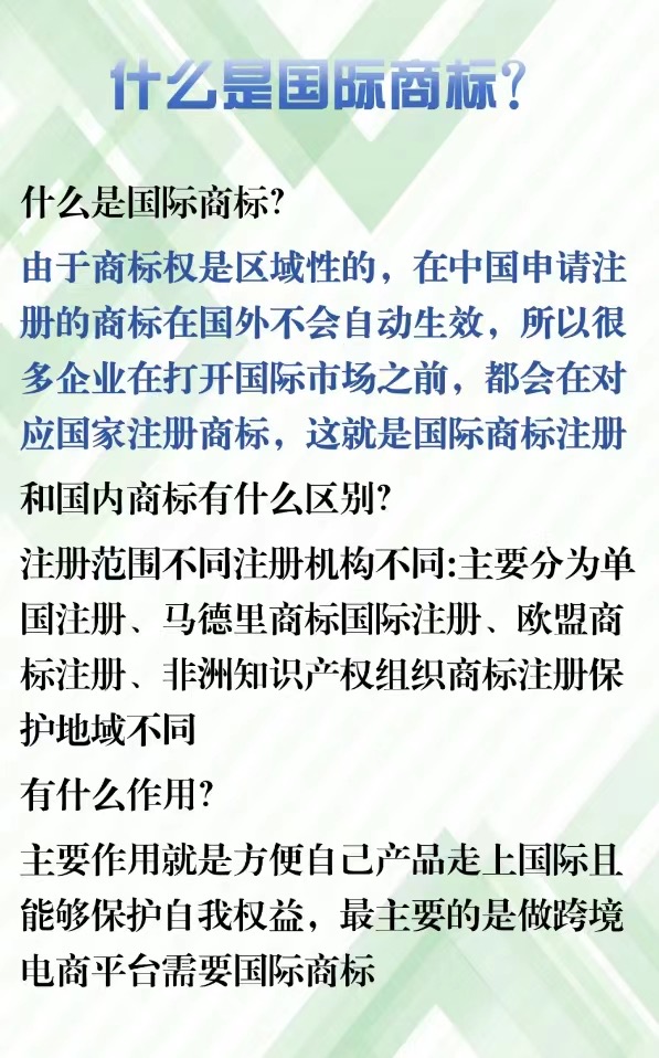 国际商标与国内商标注册