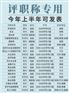 评职称专用期刊发表 上半年可见刊