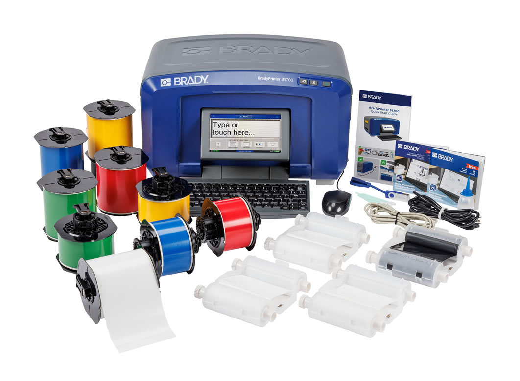 贝迪S3700多色雕刻标识标签打印机  贝迪工业标签打印机