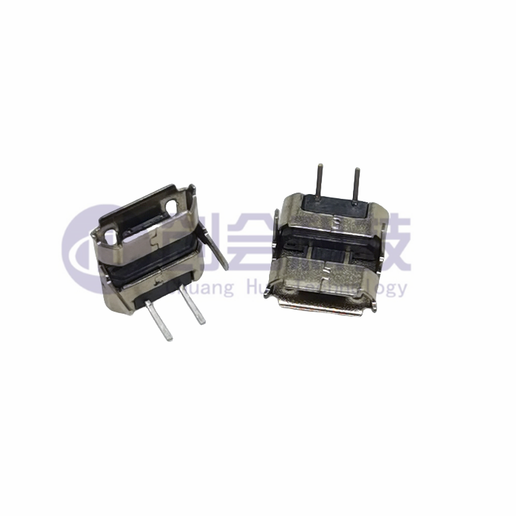 MICRO USB 2p简易式充电款母座 90度充电直插  2p简易式充电母座  90度直插