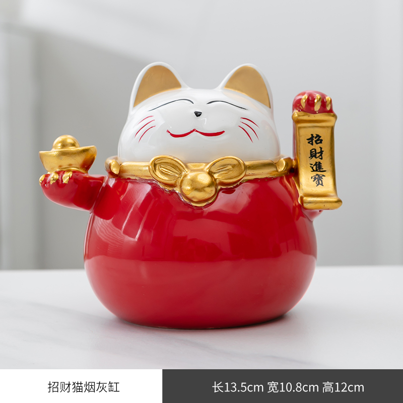 可爱招财猫摆件家居客厅装饰品创意乔迁开业礼品  家居摆件