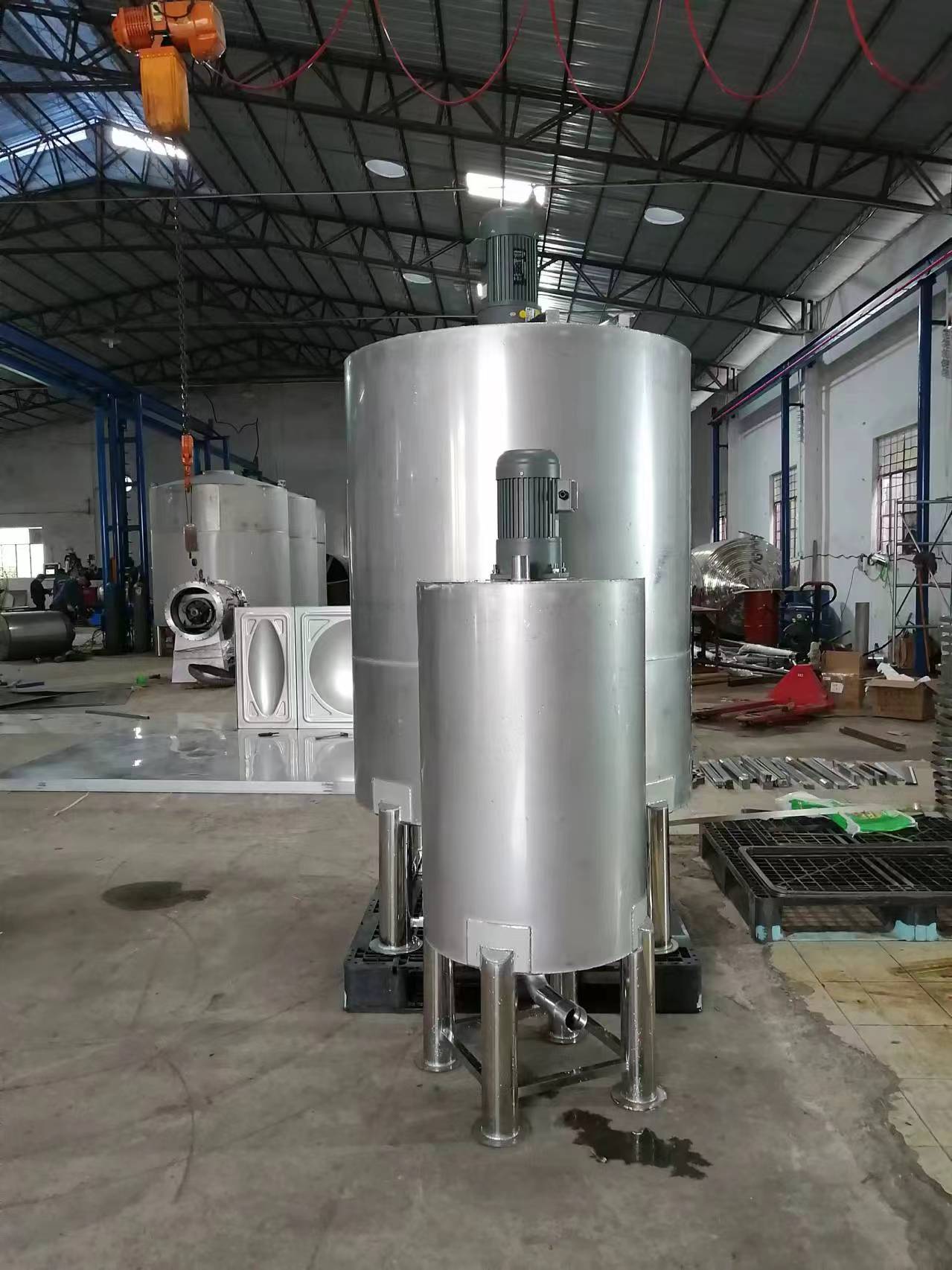 广东佛山不锈钢加热保温搅拌罐厂家定制  拌料机  搅拌机