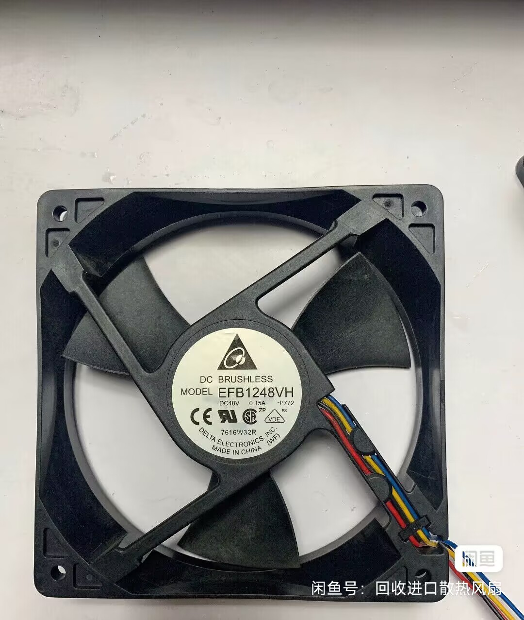 DELTA台达工业风扇EFB1248VHE通信服务器散热  原装DELTA台达  12038服务器风扇