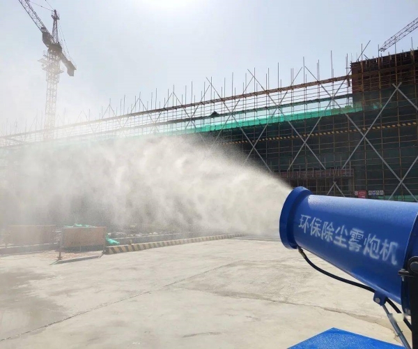郑州 水雾抑尘,车间用了这样的喷雾降尘-更环保  喷雾降温  料仓喷淋