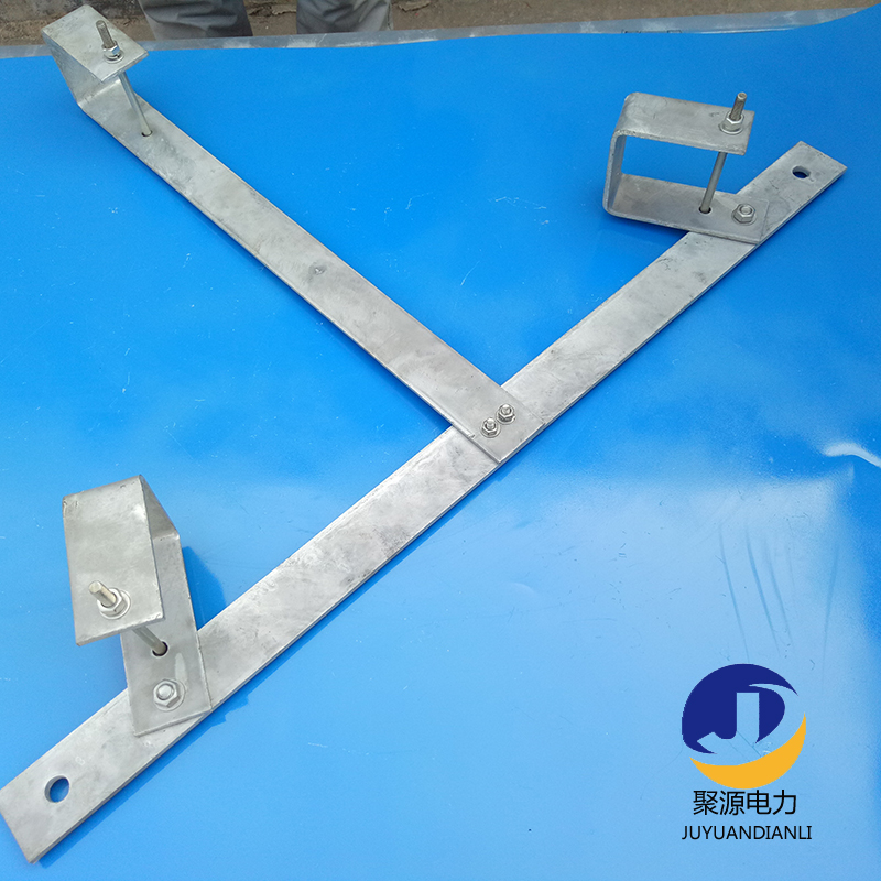 OPPC光缆用T型余缆架 10*60 热镀锌扁铁余缆架  镀锌扁铁留余架