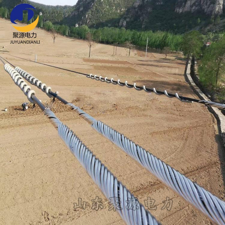 adss光缆防振鞭 防震鞭 PVC螺旋式防震金具 防护金具