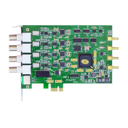 北京阿尔泰科技16位4路同步模拟信号采集卡PCIe9757  PCIe同步采集卡  同步AD采集卡